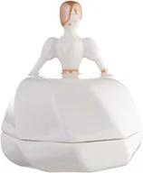 Figurki dekoracyjne - A di Alessi Figurka porcelanowa La petite mariée biała (AAA02) - miniaturka - grafika 1