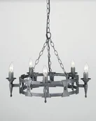 Lampy sufitowe - Elstead Lighting SAXON SAX5 BLK/SIL - miniaturka - grafika 1