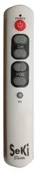 Inne akcesoria audio-wideo - Seki SeKi Slim pilot uniwersalny, konfigurowalny dla osób starszych i dzieci biały 4260237193050 - miniaturka - grafika 1
