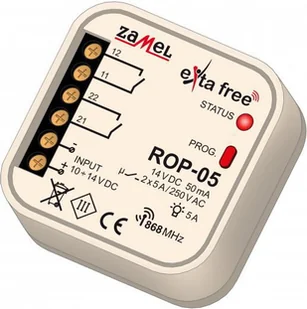Zamel Exta Free radiowy odbiornik dopuszkowy 2-kanałowy ROP-05 EXF10000091 - Sterowniki i przekaźniki - miniaturka - grafika 2