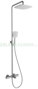 Ravak Termo Zestaw prysznicowy natynkowy z deszczownicą chrom X070098 - Baterie wannowe i prysznicowe - miniaturka - grafika 2