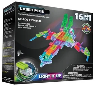 Laser Pegs 16 in 1 Space Fighter 489586 - Klocki - miniaturka - grafika 3
