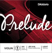 Inne - D'Addario j811  4 skrzypce/4L Prelude włókno węglowe pojedynczymi gitary "E" stal/nikiel 4/4 Light J811-4/4L - miniaturka - grafika 1