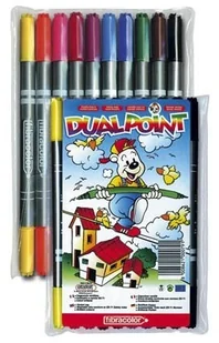 Dual Pisaki dwustronne Point Fibracolor 10 kol. - Artykuły biurowe - miniaturka - grafika 4