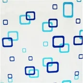 Zasłony prysznicowe - Zasłonka z kółkami Basic Squares - miniaturka - grafika 1