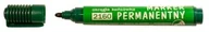 Markery permanentne - Leviatan Marker permanentny D.RECT 2160 okrągły zielony LV053-4 - miniaturka - grafika 1
