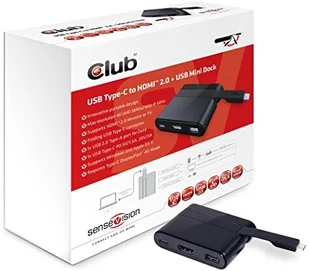 Kabel USB Club 3D Cable USB 3.0 Typ-C Docking Station CSV-1534 - Kable USB - miniaturka - grafika 3