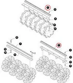 Części i akcesoria do maszyn rolniczych - CNH CEPY DO MŁOCARNI PARA NEW HOLLAND 84432977 - 84081336 - miniaturka - grafika 1