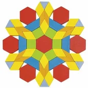 Układanki dla dzieci - Goki 58557 Drewniane klocki, Układanka, mozaika - 250 elementów - miniaturka - grafika 1