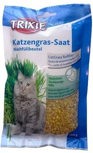Trixie , Trawa Dla Kotów W Nasionach - 3 X 100 G - Suplementy i witaminy dla kotów - miniaturka - grafika 3