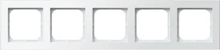 Ospel Ramka do gniazdek, pięciokrotna SONATA R-5R/00, biała - Klawisze i ramki - miniaturka - grafika 2