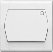 Wyłączniki światła i elektryczne - Elektro-Plast Wyłącznik ścienny N. FESTA dzwonek ŁPT-1D biały 0855-00 - miniaturka - grafika 1