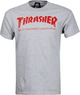 Koszulki męskie - Thrasher T-shirt SKATE MAG GRAY czerwony - miniaturka - grafika 1