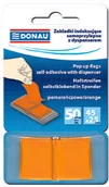 Etykiety samoprzylepne i bloki etykiet - Donau Zakładki indeksujące , PP, 25x45mm, 1x50 pomarańczowe 7558001PL-07 - miniaturka - grafika 1