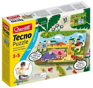 Quercetti Dżungla Sawanna, Tecno puzzle - Puzzle - miniaturka - grafika 2