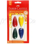 Kredki, ołówki, pastele i pisaki - Faber Castell Kredki świecowe 4kol dla maluchów FaberCastell FC120405 FC6363 - miniaturka - grafika 1