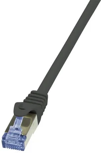 LogiLink Patchcord CAT.6A S/FTP 2m czarny CQ3053S - Kable miedziane - miniaturka - grafika 2