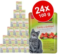 Mokra karma dla kotów - MACs Megapakiet MAC´s w saszetkach 24 x 100 g Łosoś & borówka brusznica - miniaturka - grafika 1