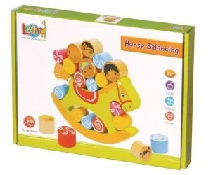 Lelin Balansujący konik - gra logiczna i zręcznościowa L50062 - Klocki - miniaturka - grafika 3