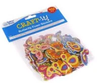 Przybory szkolne - Baker Naklejki piankowe Motylki ROSS - miniaturka - grafika 1