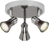 Lampy sufitowe - Brilliant Lampa punktowa G18334/76 GU10 (OxW) 19 cmx11 cm Chrom Czarny - miniaturka - grafika 1