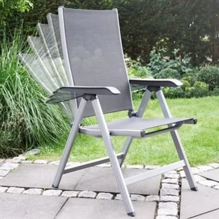 Kettler BASIC PLUS FOTEL WIELOPOZYCYJNY SREBRNO-ANTRACYTOWY 0301201-0000 (B475240) - Fotele i krzesła ogrodowe - miniaturka - grafika 5