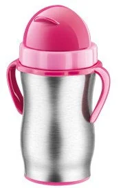 Tescoma BAMBINI termos DZIECIĘCY ZE SŁOMKĄ, 300 ML, STAL NIERDZEWNA - RÓŻOWY 668 (668178.19) - Termosy - miniaturka - grafika 2