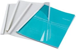 Fellowes OKłADKI DO TERMOBINDOWNIC 12mm BIAłE 53150 - Okładki do laminatorów i bindownic - miniaturka - grafika 2