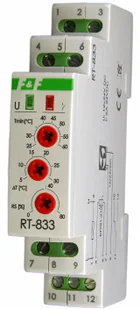 KONTAKT. Regulator-temperatury-z-regulacją-prędkości-obrotowej-wentylatora-montaż-na-szynie-DIN-styk-1NO-NC-230V-AC-RT-833 RT-833 - Regulatory i termostaty - miniaturka - grafika 2
