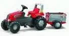 Rolly Toys Traktor Junior Rt Czerwony Z Przyczepą - Jeździki dla dzieci - miniaturka - grafika 7