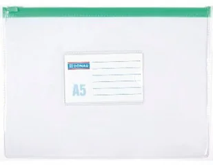 Donau Torebka z suwakiem , PVC, A5, transparentna 1797001PL-00 - Akcesoria do pakowania - miniaturka - grafika 4