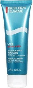 BIOTHERM HOMME T-Pur Clay-Like Unclogging Purifying Cleanser - Peelingi i scruby do twarzy - miniaturka - grafika 3