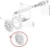 Części i akcesoria do maszyn rolniczych - CNH TARCZA SPRZĘGŁA - TŁUMIĄCA 87302871 - 87542609 - miniaturka - grafika 1