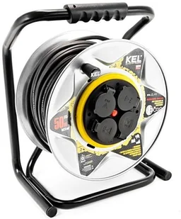 PLASTROL Przedłużacz bębnowy IP44 guma 3x2,5 mm2 30 m KEL W-97241 - Przedłużacze i rozgałęźniki - miniaturka - grafika 3