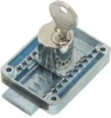 Zamki i wkładki - LOB Zamek meblowy wierzchni z regulacją ZMB3 - miniaturka - grafika 1