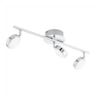 Lampy sufitowe - Eglo Oświetlenie SALTO lampy sufitowe listwy LED Chrom, 3-punktowe 95631 - miniaturka - grafika 1