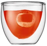Szklanki - Bodum Komplet 2 szt szklanek izolowanych 0,08 l Pavina BD-4557-10 - miniaturka - grafika 1