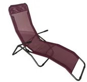 Leżaki ogrodowe - Patio Leżak składany Fuksja 47813 - miniaturka - grafika 1
