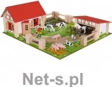 Figurki dla dzieci - Eichhorn Drewniana Mała Farma 21 el. - miniaturka - grafika 1