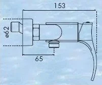 Blue Water New York NY-BPK030C - Baterie wannowe i prysznicowe - miniaturka - grafika 2