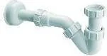 Syfony - McAlpine syfon bidetowy rurowy 5/4"x32mm z przedłużką i rozetą bez spustu (HC23) - miniaturka - grafika 1