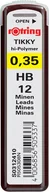 Ołówki - Rotring GRAFITY TIKKY 0,35MM HB- 1SZT S0312410 - miniaturka - grafika 1