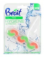 Środki do WC - Kostka do WC Brait - 45+6G / pine / dwufazowa - miniaturka - grafika 1