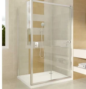 Omnires Bronx kabina prysznicowa 110x90x185cm przejrzyste S2050110+10P90 - Kabiny prysznicowe - miniaturka - grafika 4