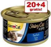 Mokra karma dla kotów - GimCat t Shinycat W Galarecie, 24 X 70 G - Tuńczyk I Krewetki - miniaturka - grafika 1