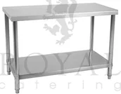 Stoły warsztatowe - 456 Royal Catering 4564351 stół roboczy ze stali nierdzewnej bez kantu Royal Cat - miniaturka - grafika 1