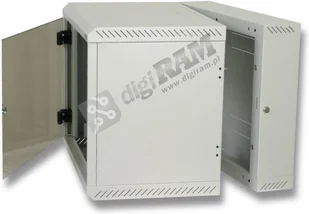 Triton 19 Szafa wisząca jednosekcyjna RBA-15-AS5-CAX-A1 15U 500mm głębokość przeszklone drzwi kolor jasnoszary RAL7035 - Szafy rack - miniaturka - grafika 3