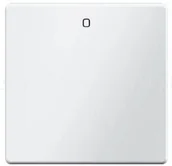 Klawisze i ramki - Hager Polo Sp. z o. o. / Berker BERKER Q.1/Q.3 KLAWISZ Z NADRUKIEM 0 BIAŁY AKSAM - miniaturka - grafika 1