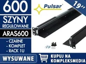 Akcesoria do szaf serwerowych - PULSAR Wysuwana szyna do szafy RACK 19 ARAS600 czarna / W PAKIETACH KUPISZ TANIEJ! ARAS600 - miniaturka - grafika 1