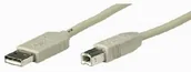 Kable USB - Neutral Przewód neutralny 271748 USB 2.0, a-B, wtyczka, długość 3 m, szary - miniaturka - grafika 1
